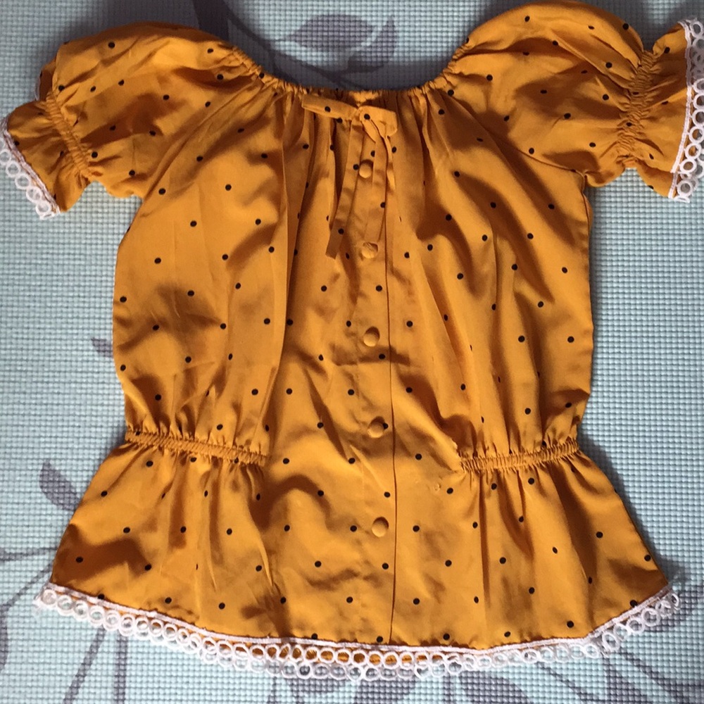 Yellow Polka Dot Shirt